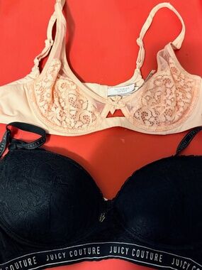 34B Juicy Coutour & Victoria's Secret bras